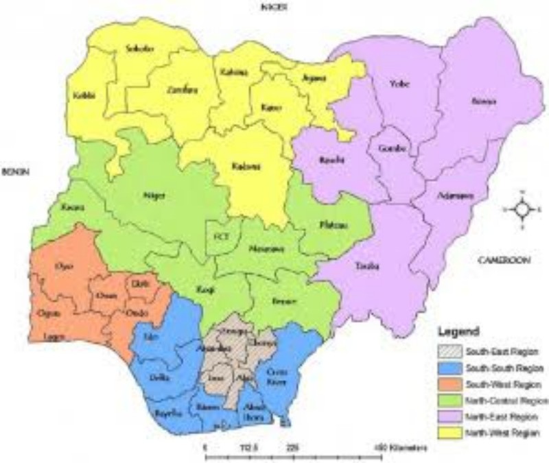 Top 5 Largest Nigerian States by Land mass