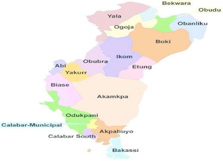map of cross river state
