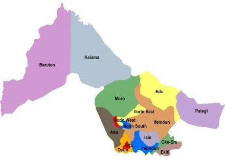 map of kwara state