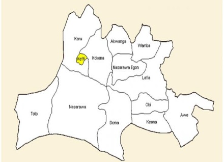 map of nasarawa state
