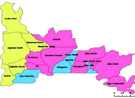map of ogun state