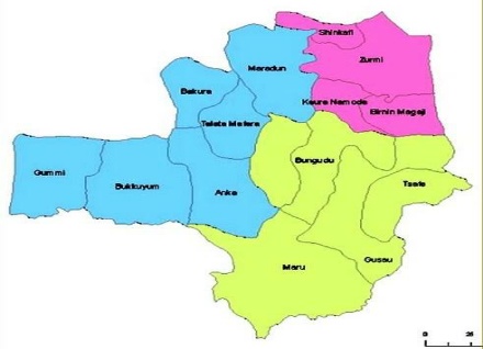 map of zamfara state