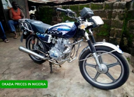 prices of motorcycles okada in nigeria
