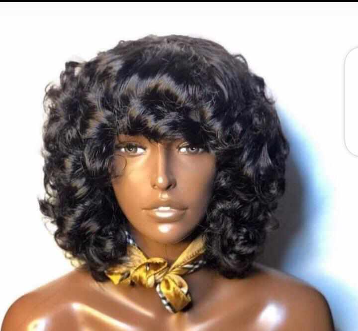 Bouncing curl hair wig