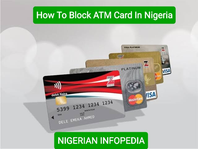 How To Block ATM Card In Nigeria