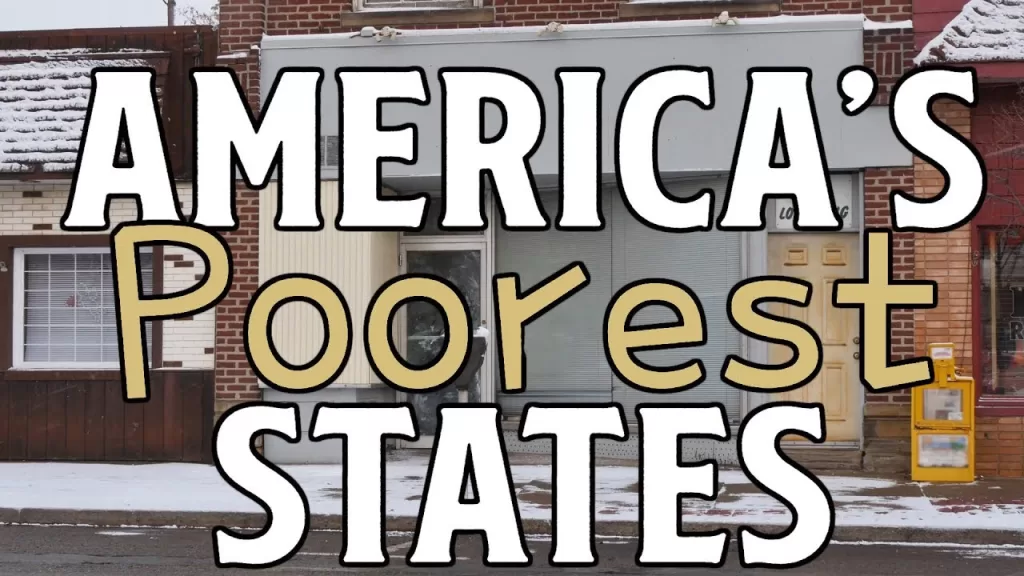 poorest states in the us