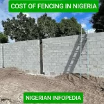 cost of fencing a land in Nigeria